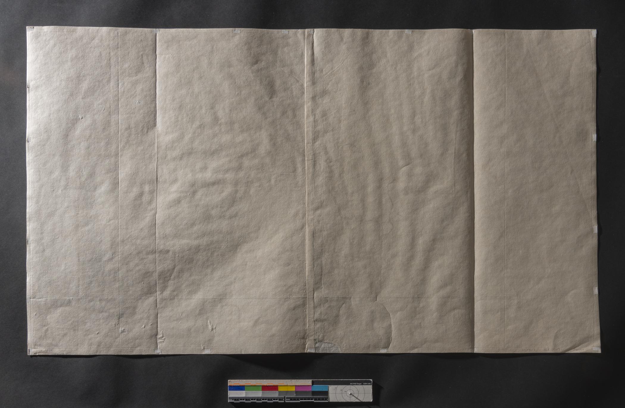 2019.0034 Map, view 2, reverse, raking light