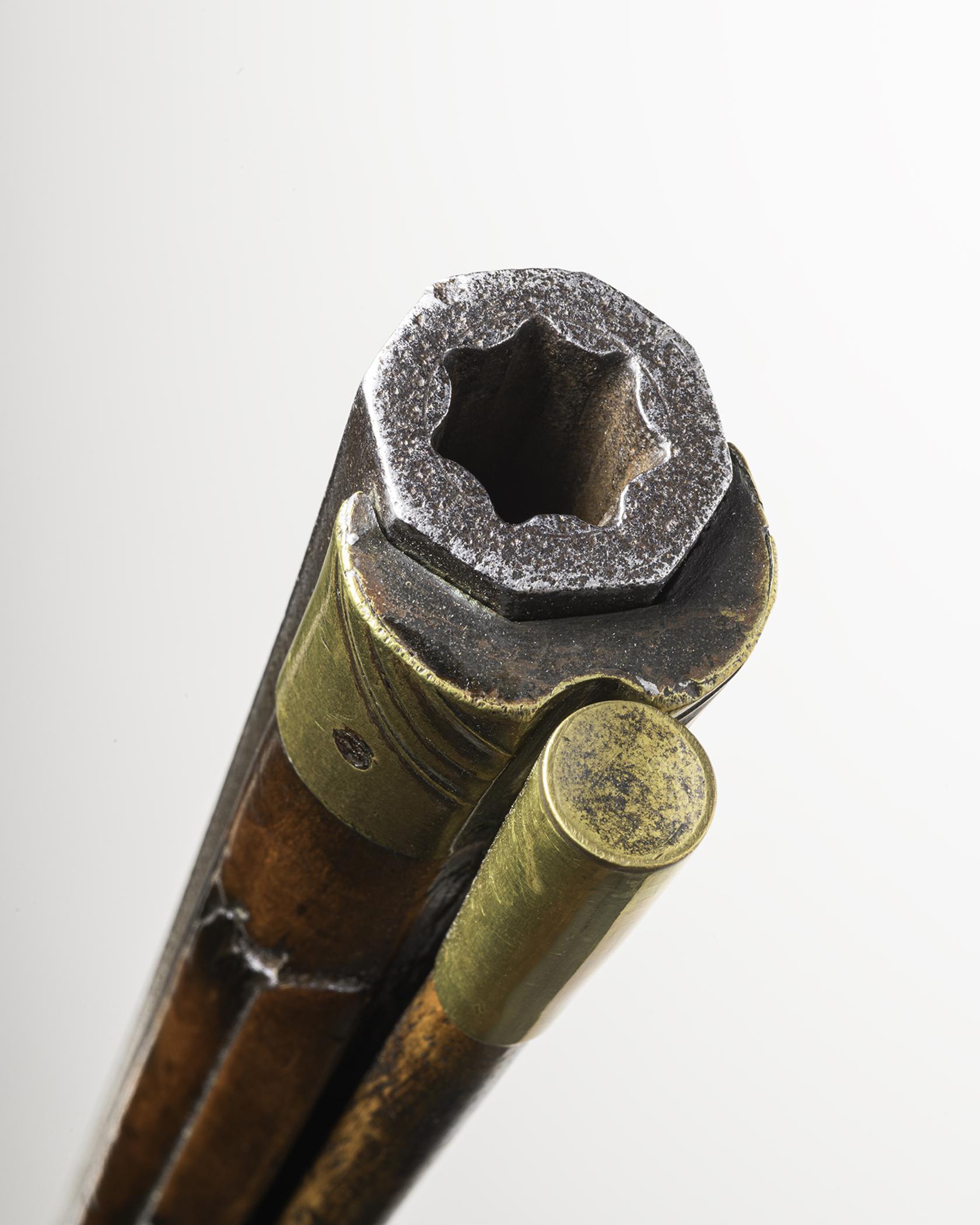 2019.0042.001 Rifle, Flintlock rifle, muzzle, detail 2