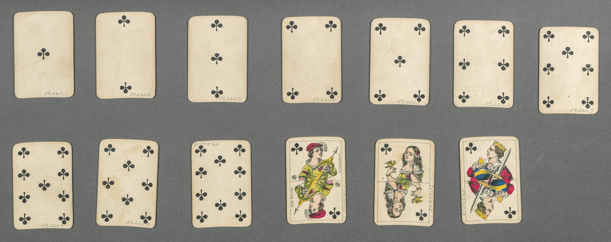 1959.2611.001 - .013 Playing cards, view 1