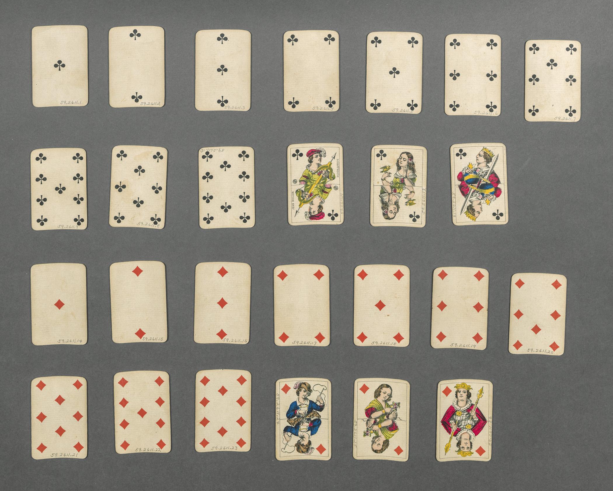 1959.2611.001 - .026 Playing cards, view 1