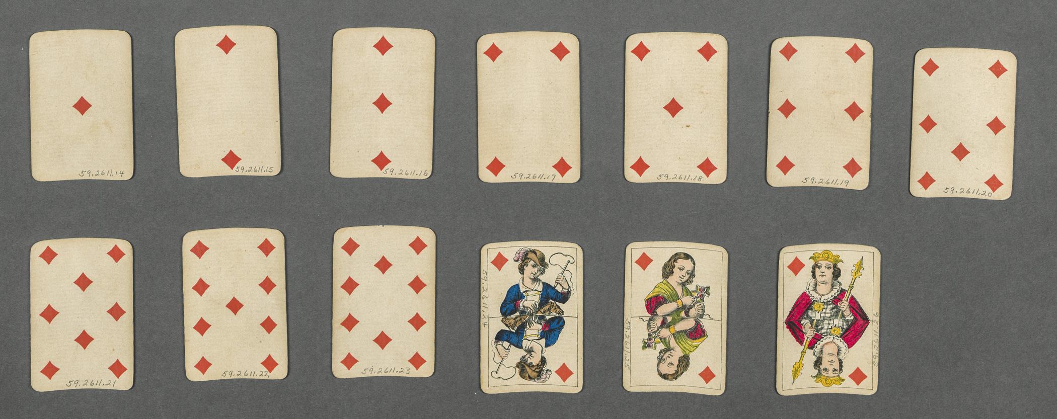 1959.2611.014 - .026 Playing cards, view 1