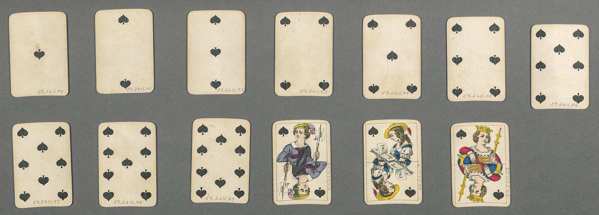 1959.2611.040 through .052 Playing cards (13), view 1