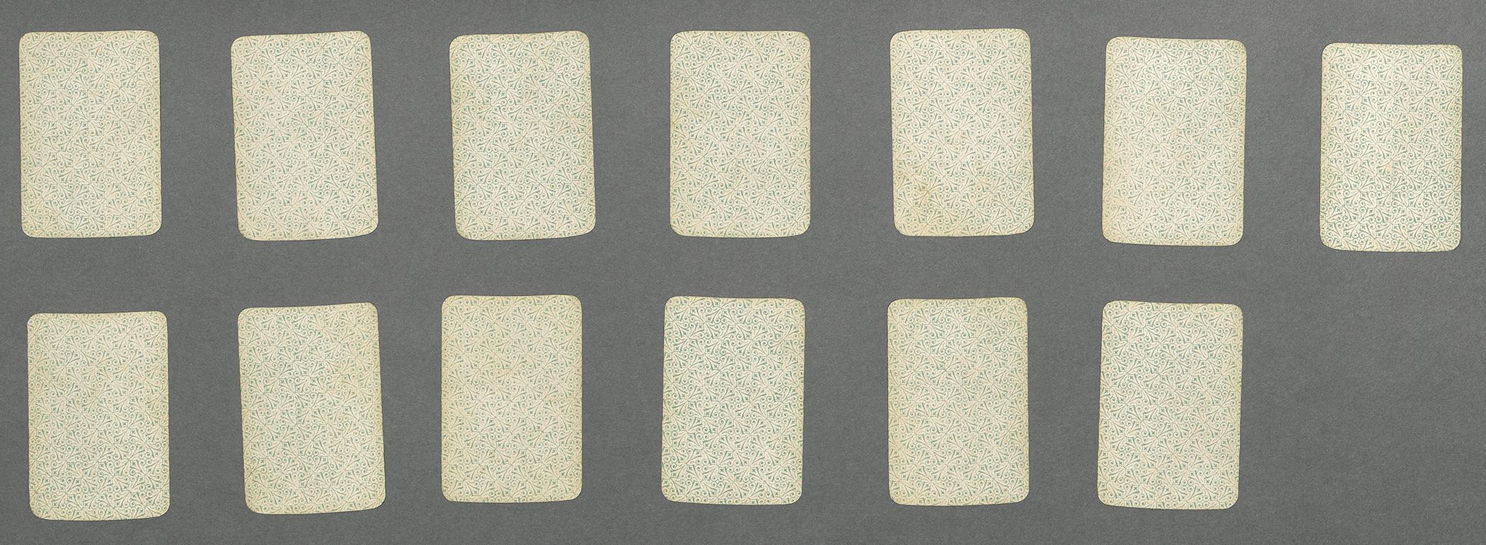 1959.2611.040 through .052 Playing cards (13), view 2, reverse