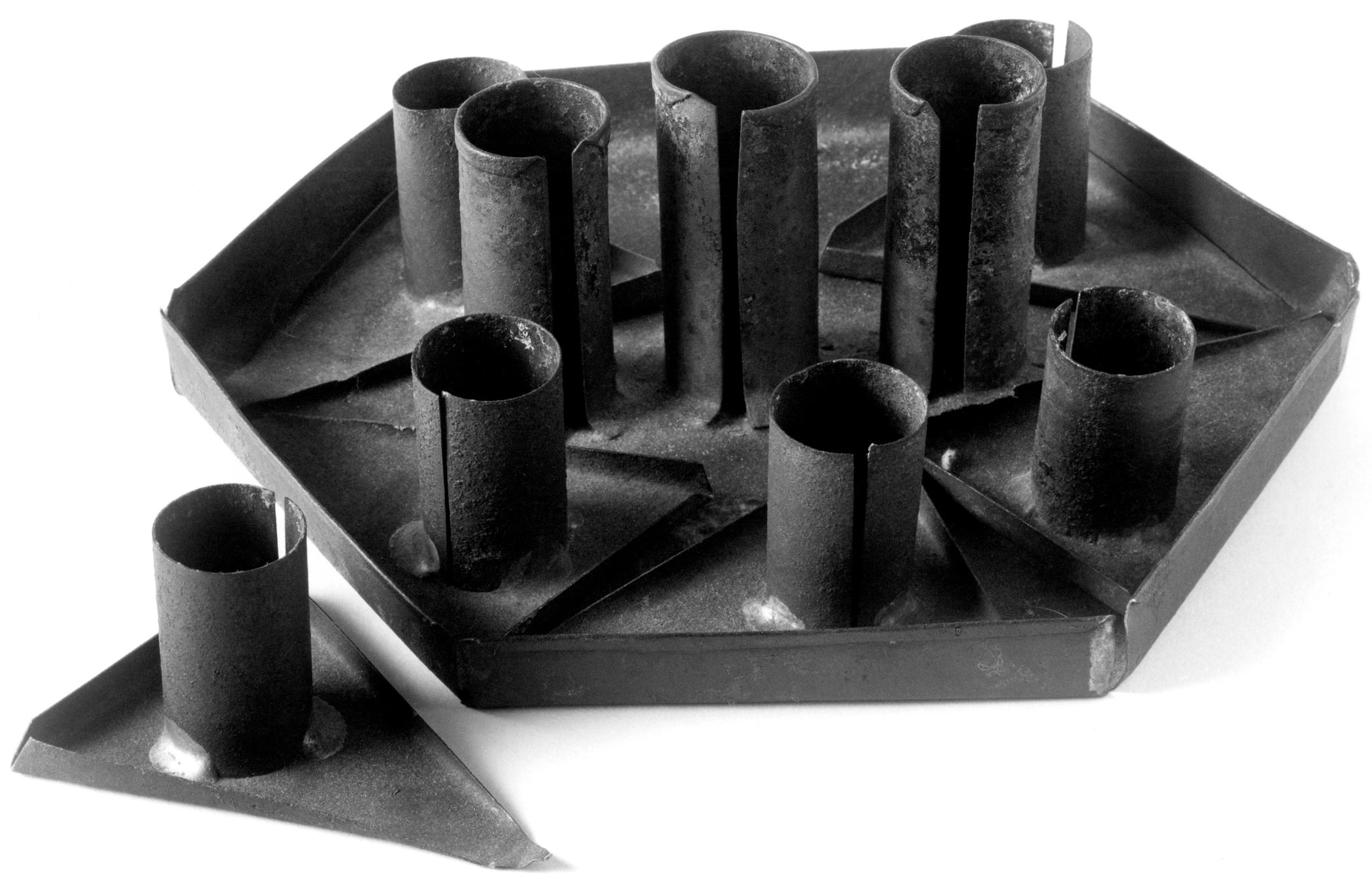 1959.2631 Tray and candlesticks