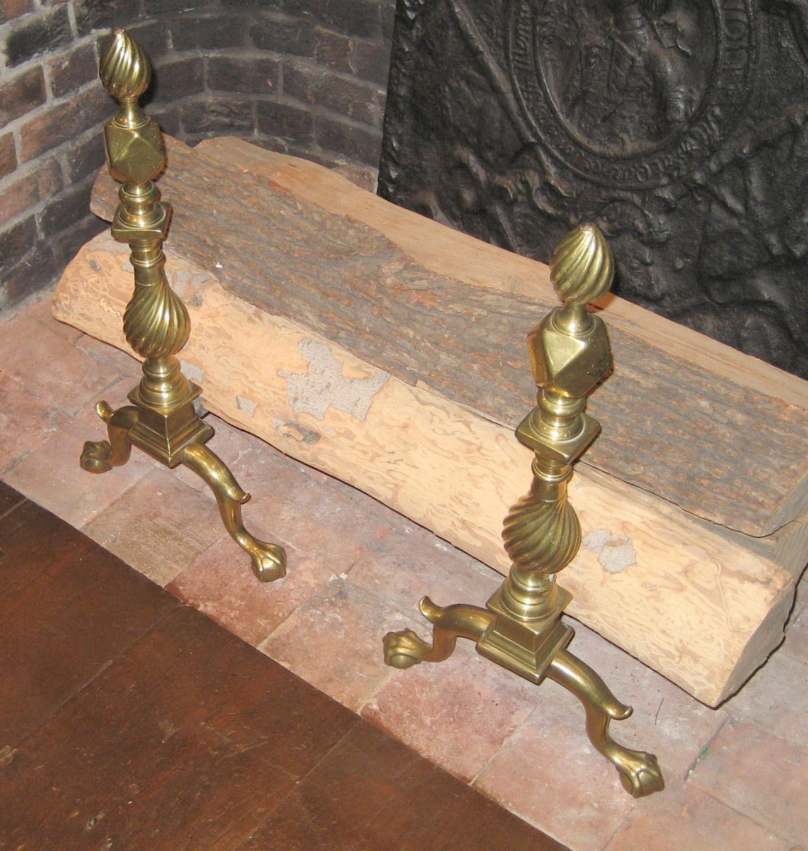 1959.2668 and.1959.2669 Andirons
