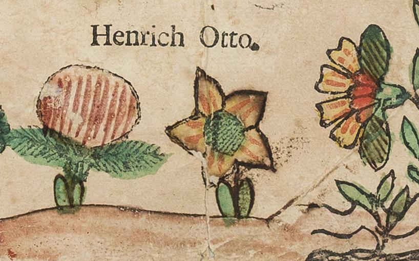 1954.0018 A Fraktur, detail 1