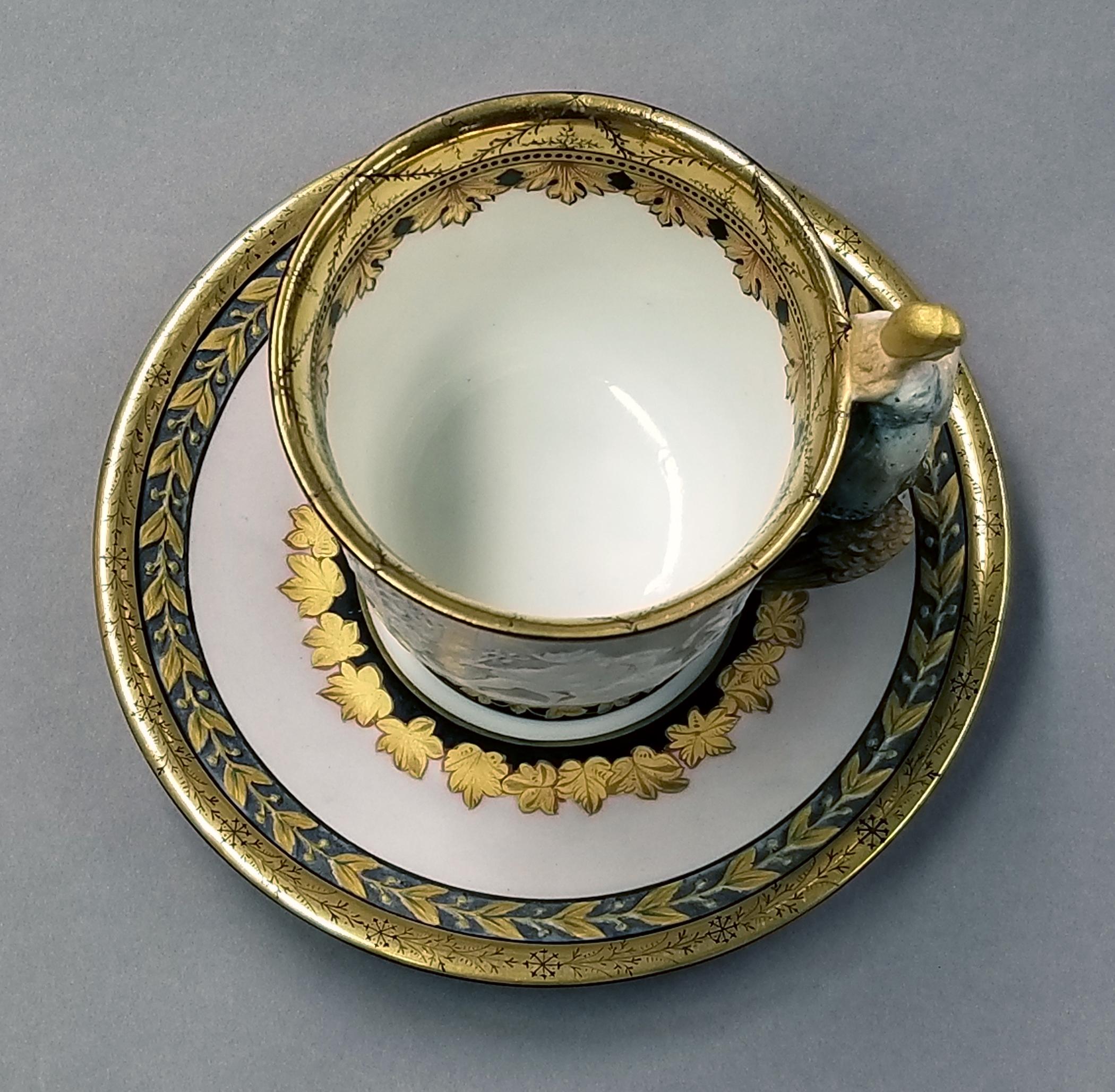 2021.0009.001 A B Liberty cup and saucer top view