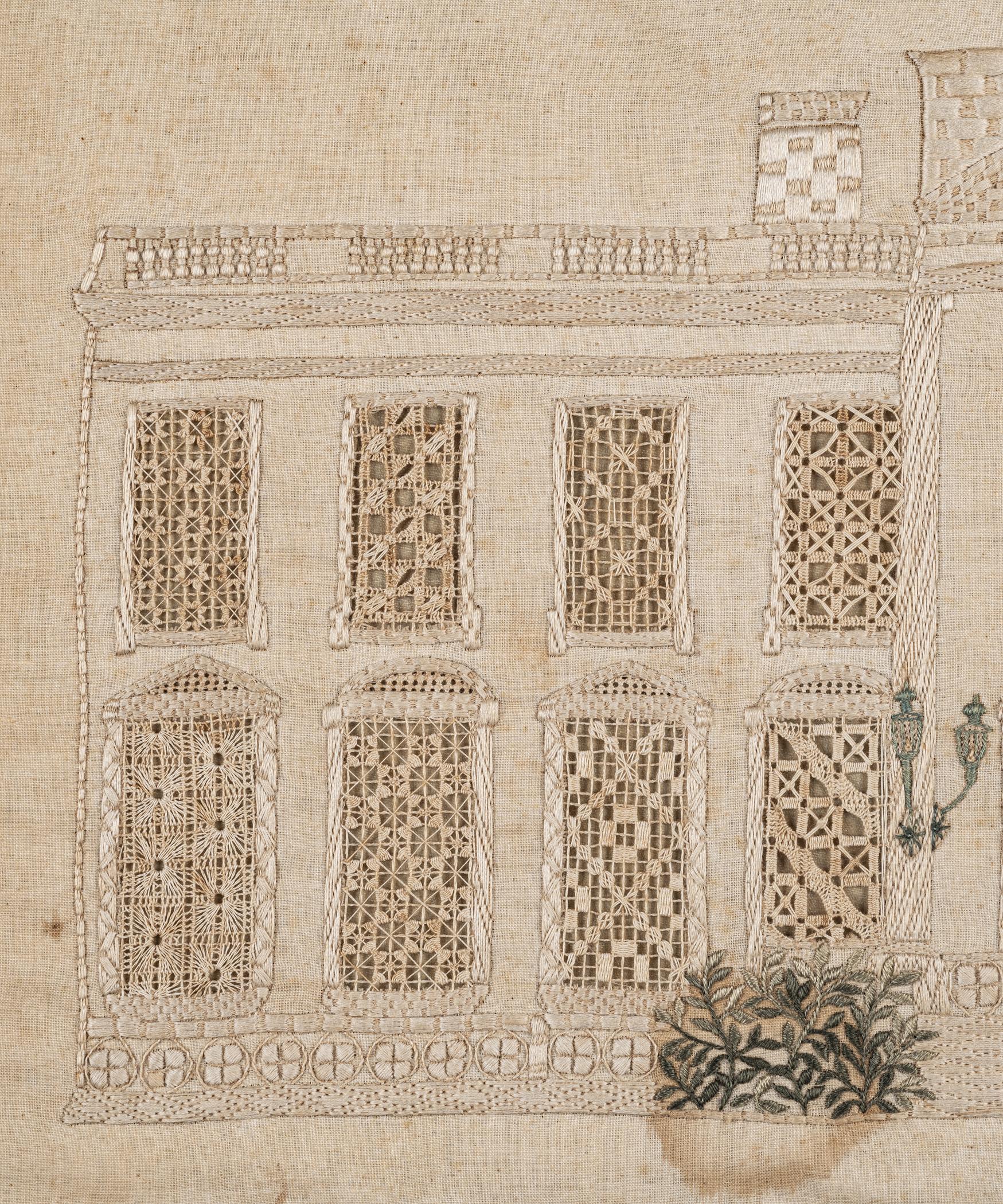 2021.0013 Needlework picture, detail 1