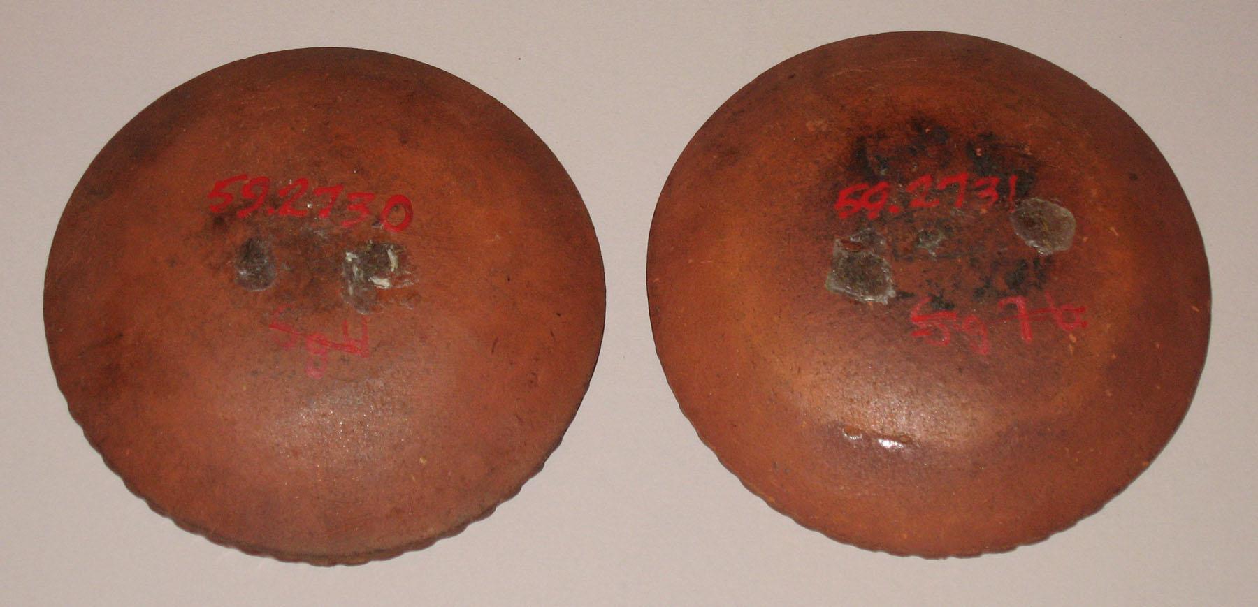 1959.2730, 1959.2731 Slipware dishes (bottom)
