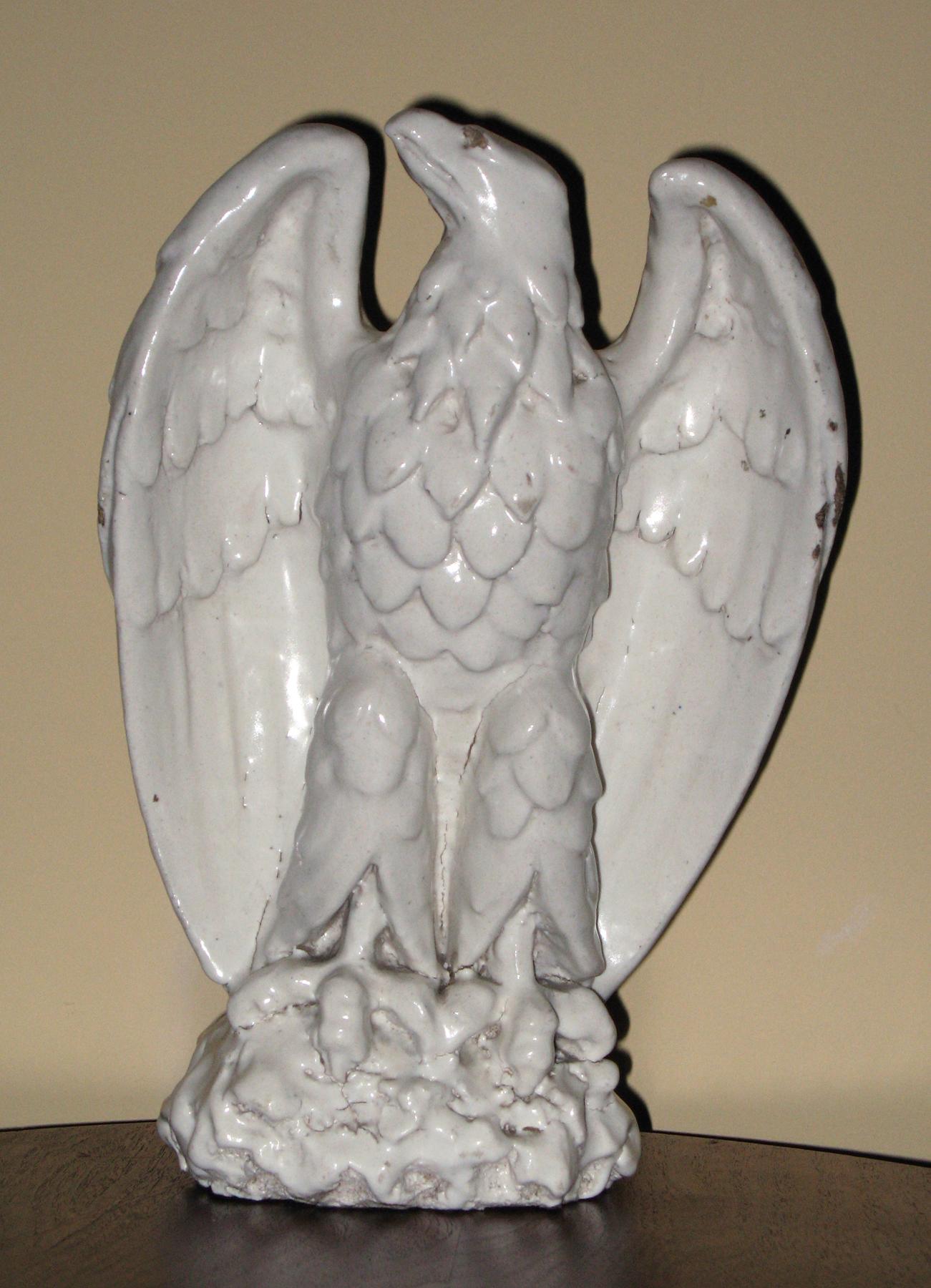 1959.2733 Tin-glazed earthenware eagle