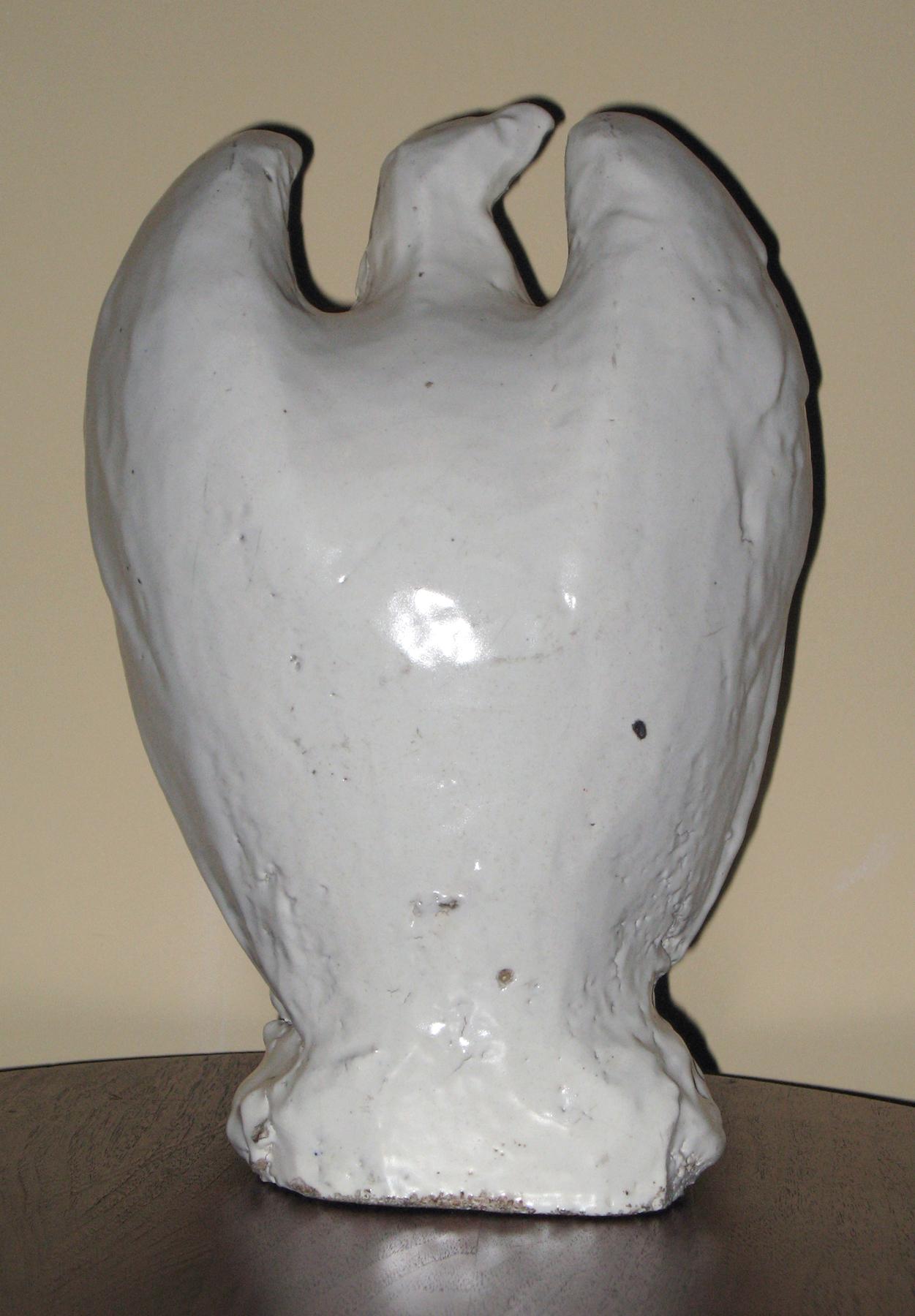 1959.2733 Tin-glazed earthenware eagle (back)