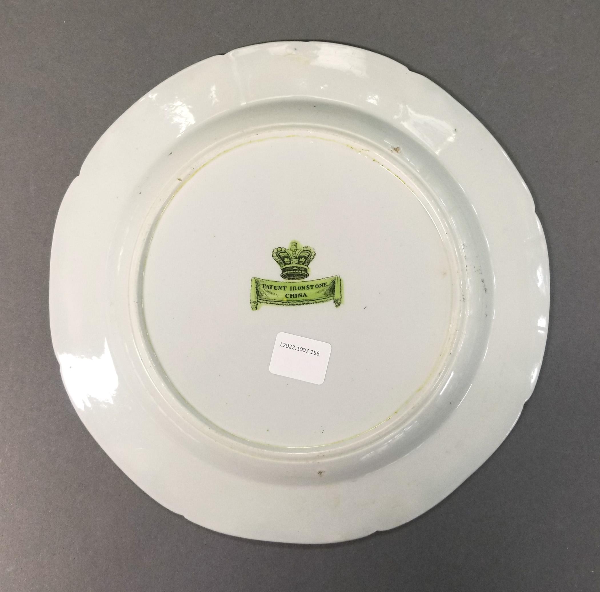 2023.0008.033 ironstone plate underside