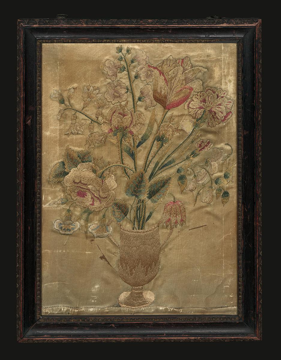 1959.2848 A, B Needlework Picture and Frame