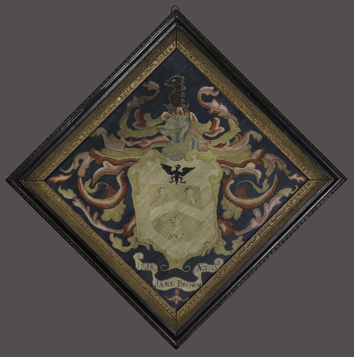 1959.2851 A, B Hatchment and Frame