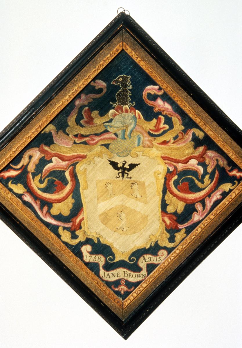 1959.2851 A,B Coat of Arms And Frame