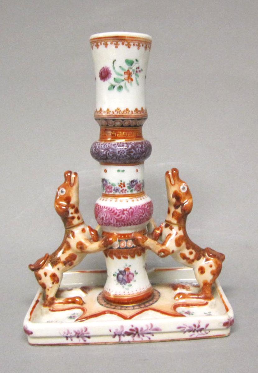 1959.2860 Porcelain candlestick