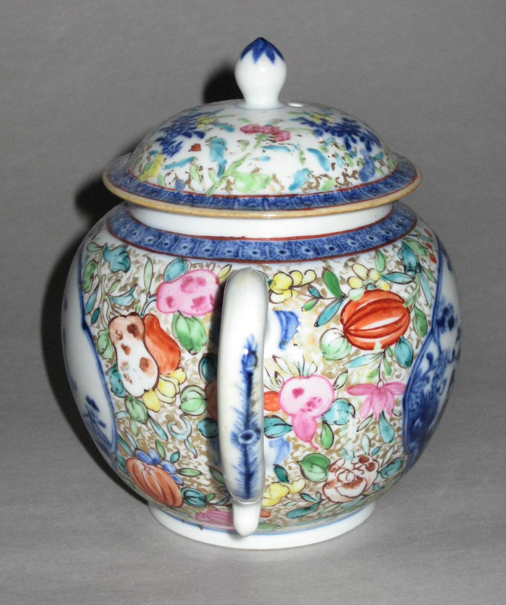 1959.2879 A, B Porcelain teapot (handle end)