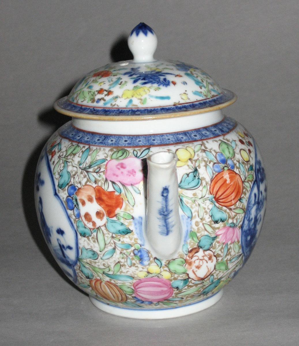 1959.2879 A, B Porcelain teapot (spout end)