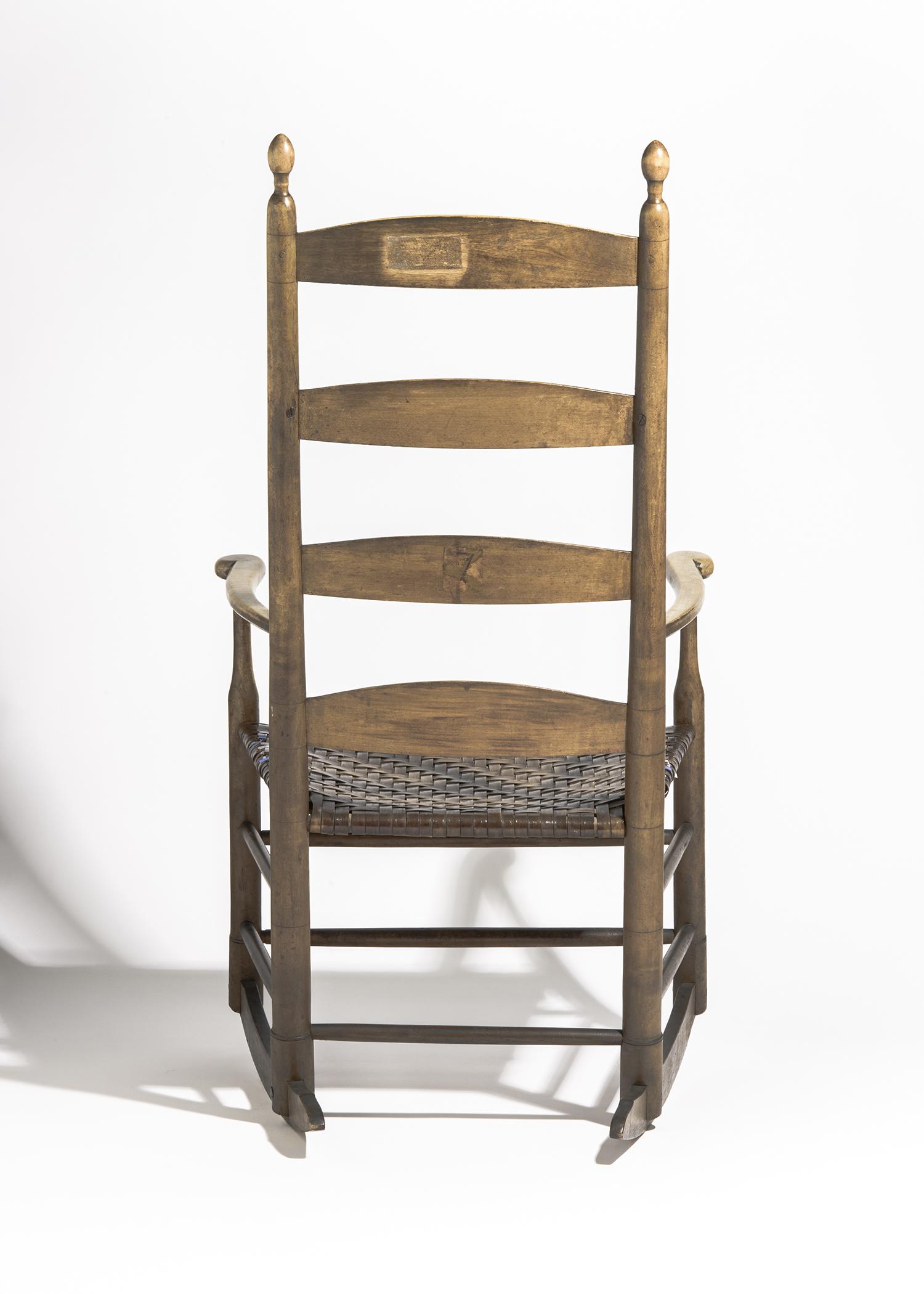 2022.0024.002 Chair, Rocking chair, overall, back