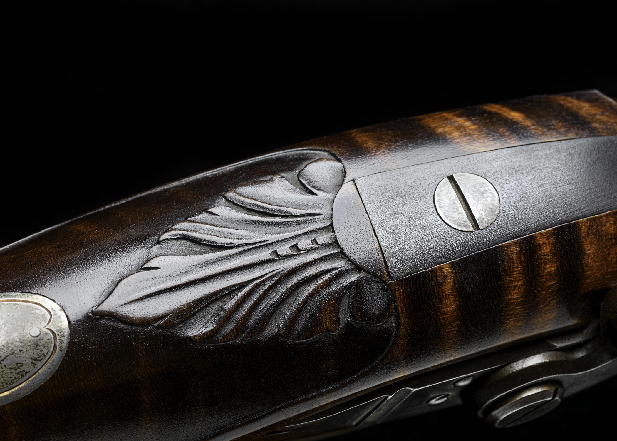 2022.0026 A, B Rifle, Flintlock rifle, Pennsylvania Bicentennial Commemorative Longrifle, overall, detail 10