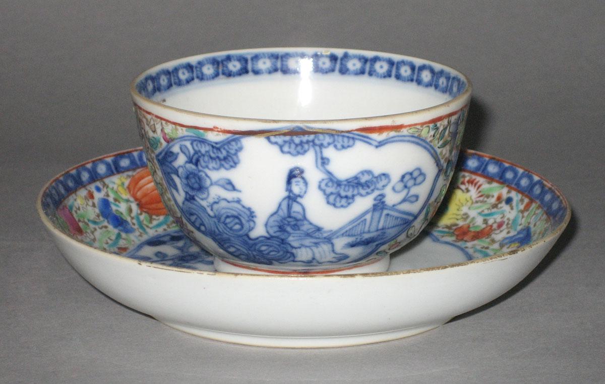 1959.2885 A, B Porcelain teabowl and saucer