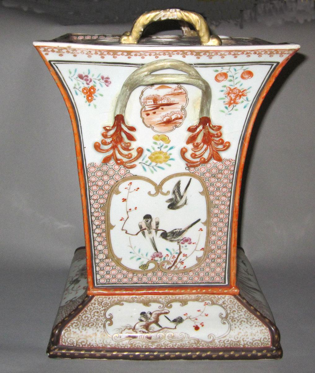 1959.2900 A,B Porcelain flower container handle