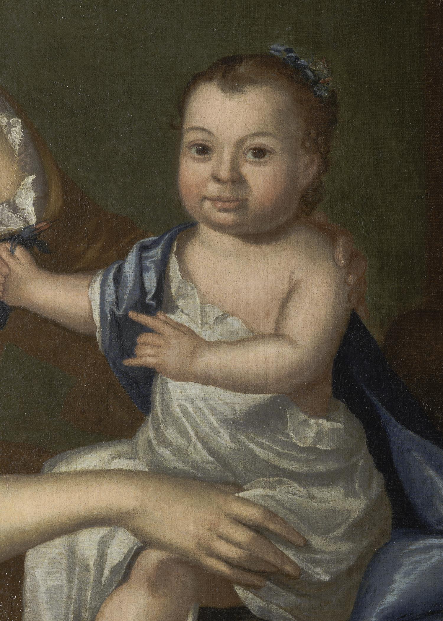 2023.0007.001 A Portrait, Ann Clay and Daughter Mary, detail 4