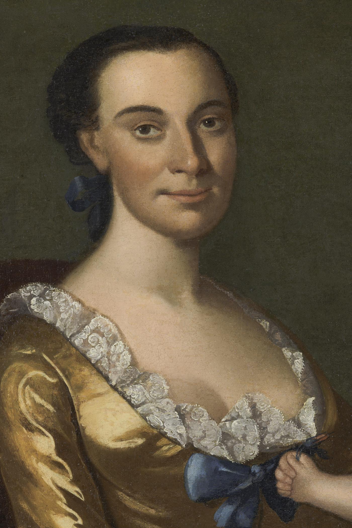 2023.0007.001 A Portrait, Ann Clay and Daughter Mary, detail 5
