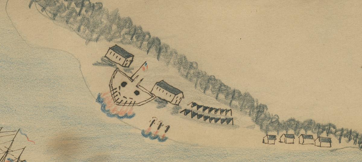 1954.0032.001 Drawing, detail 3