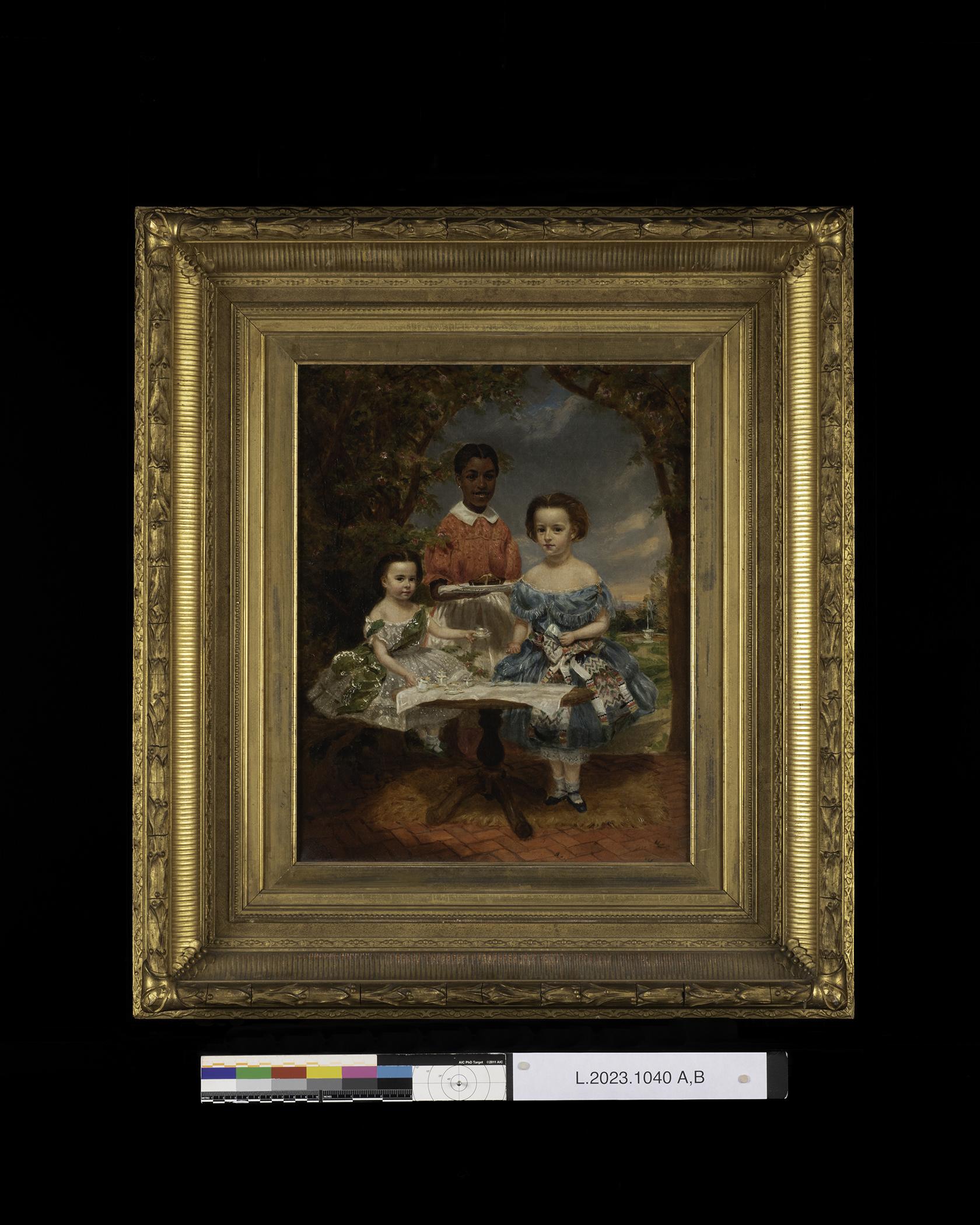 2024.0003 A, B Painting, Frame, Portrait, overall 1