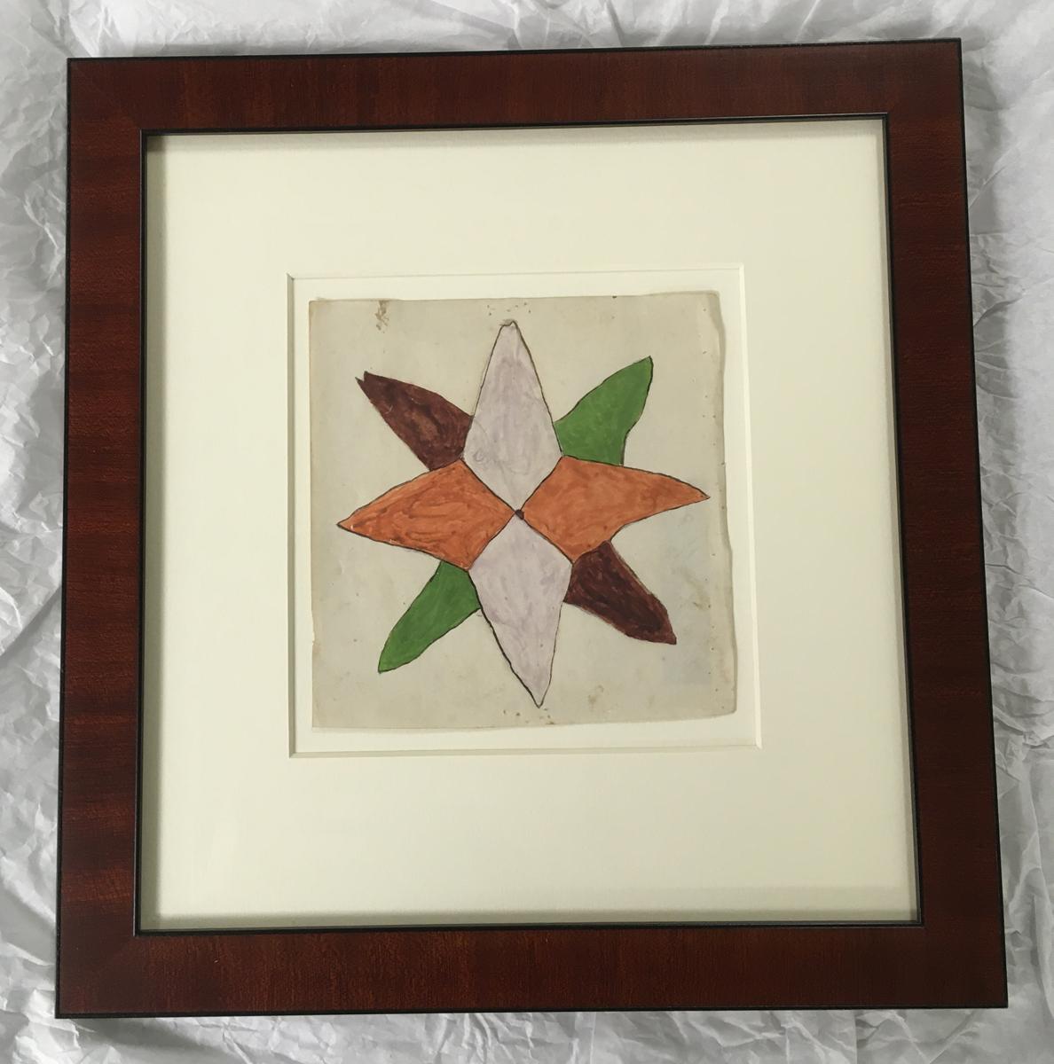 2025.0009.003 A, B Watercolor, Frame, Reg Image, overall