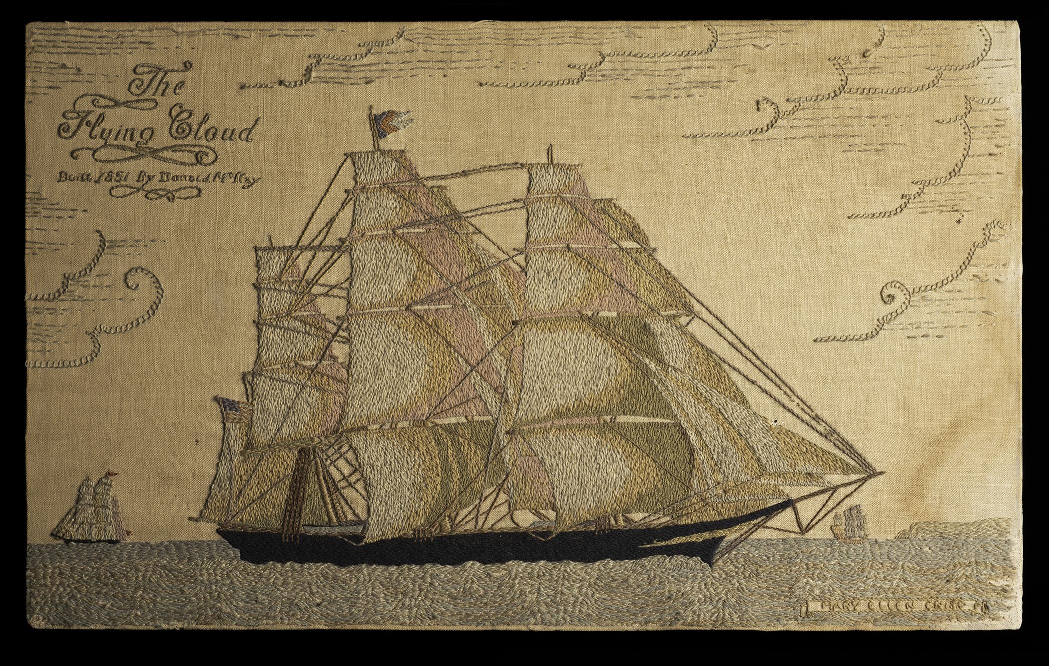 2024.0002 Needlework Picture, recto raking cropped