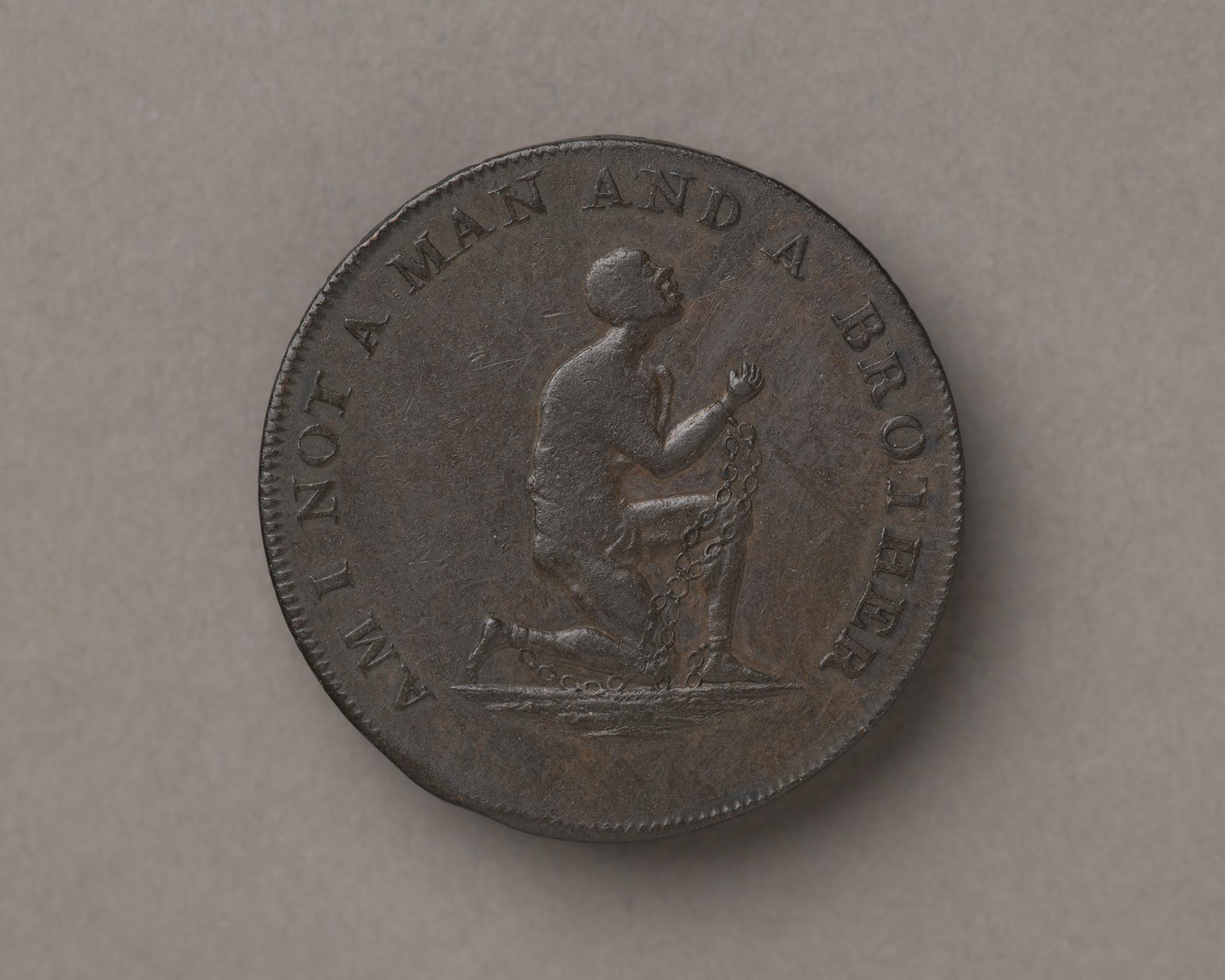 2024.0007 Token or coin, Anti-slavery or Abolitionist medal, overall front