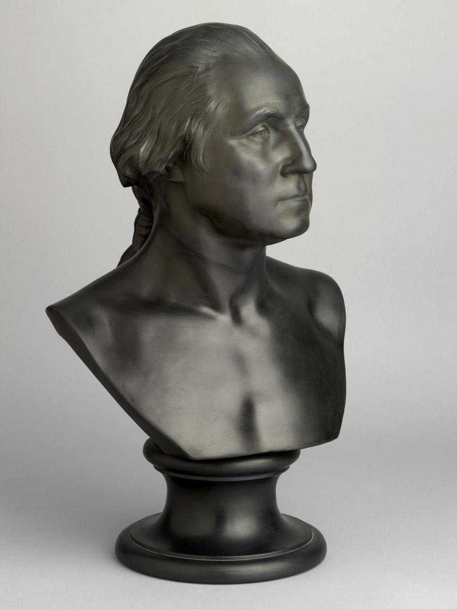 1959.2941 Black basalt Washington bust (view 3)