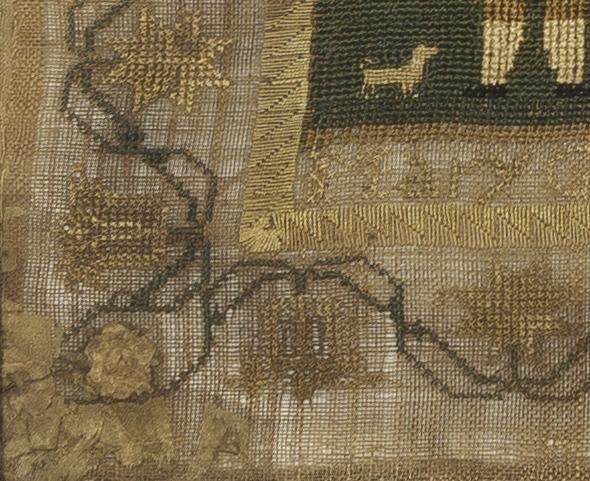 1959.2942 A Sampler, Detail 10