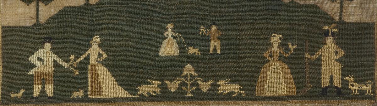 1959.2942 A Sampler, Detail 3