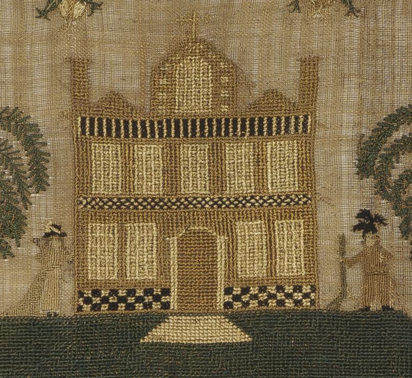 1959.2942 A Sampler, Detail 4