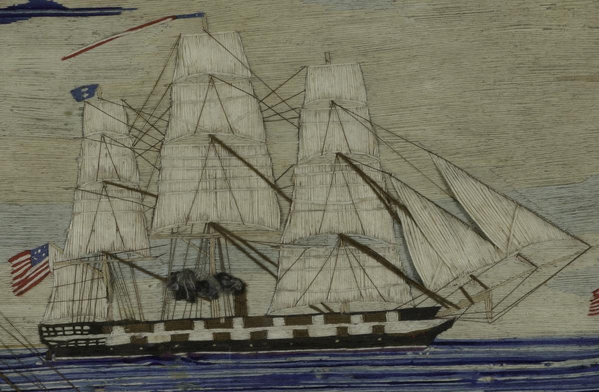 1959.2983 A Needlework Picture, Detail 2