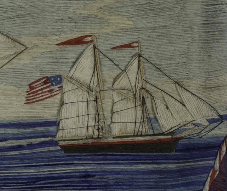 1959.2983 A Needlework Picture, Detail 5