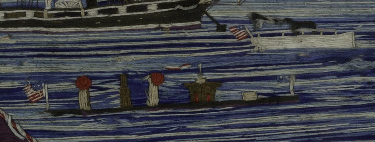 1959.2983 A Needlework Picture, Detail 6