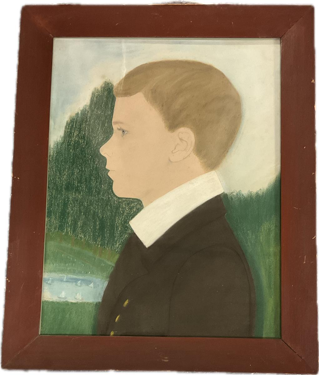 2024.0014.006.002 A, B Pastel, Portrait, Reg Image, overall