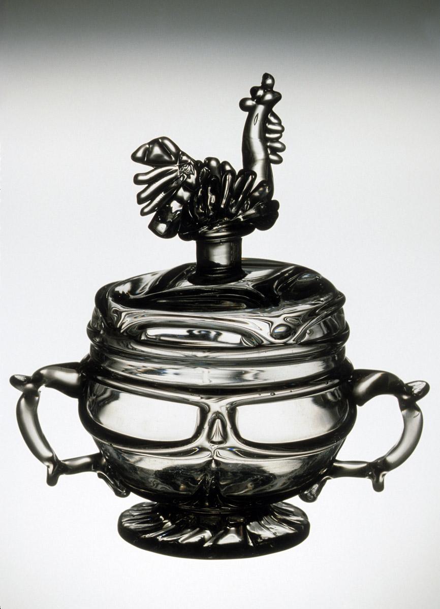 1959.3012 A, B Glass sugar bowl