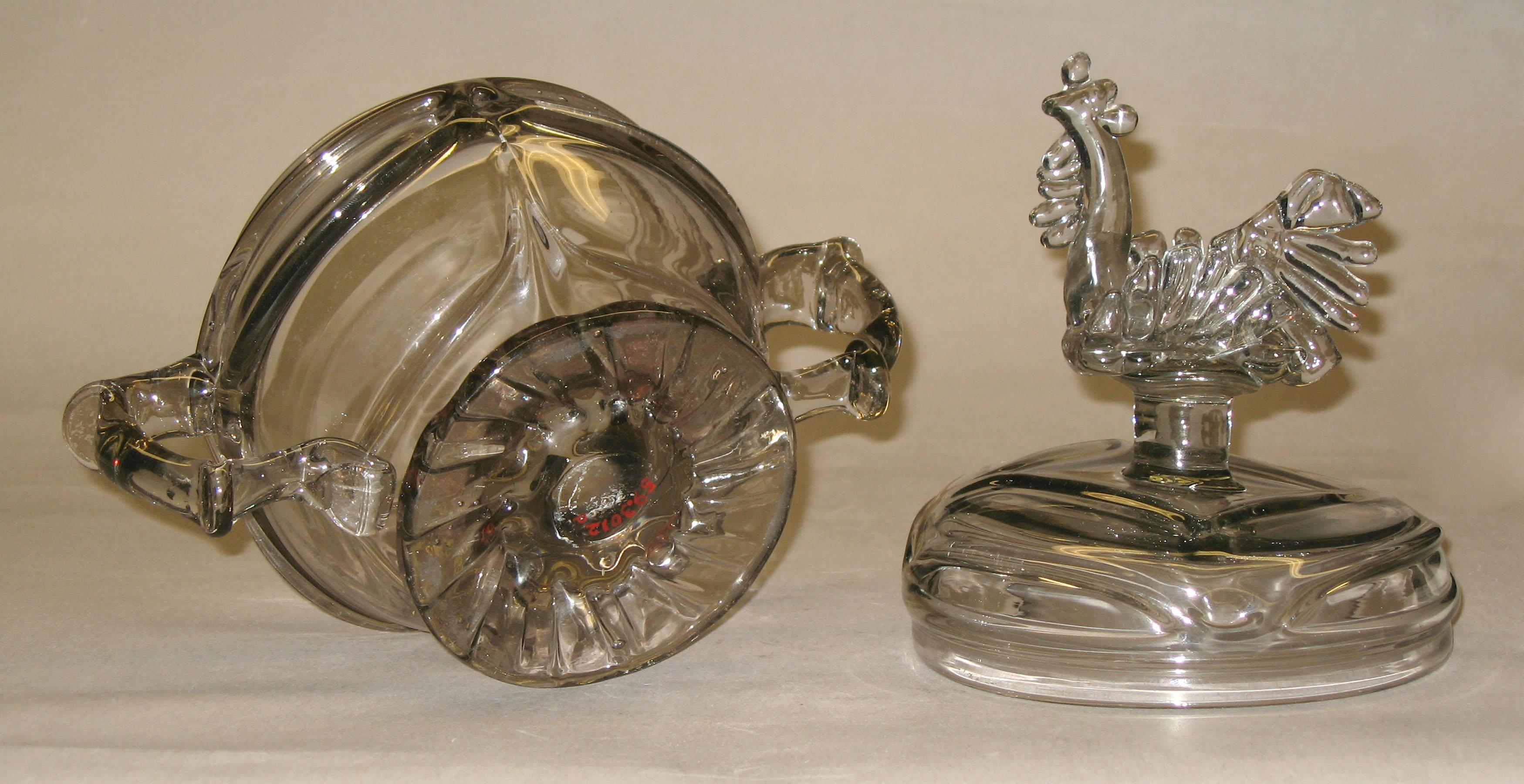 1959.3012 A, B Glass sugar bowl (bottom)