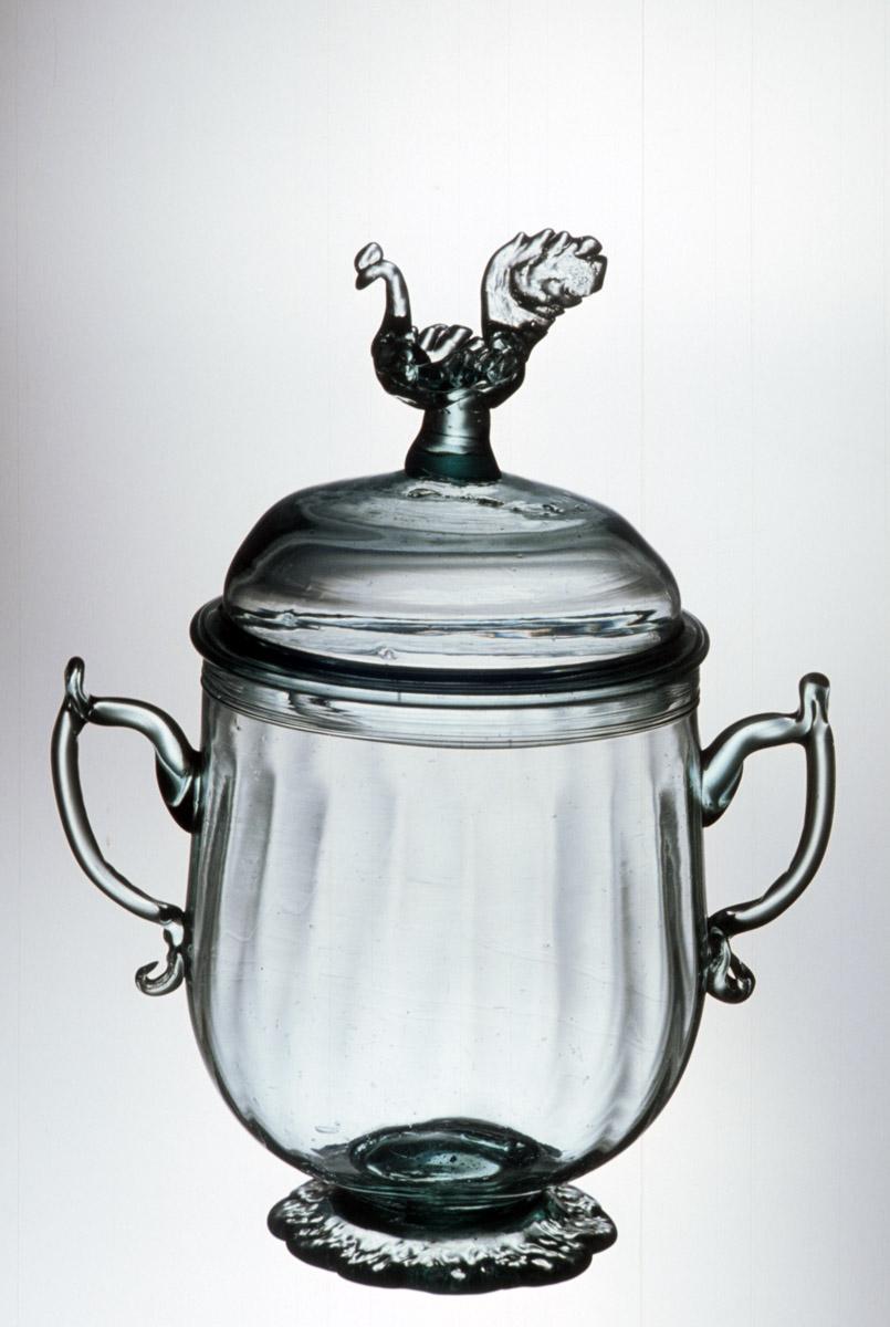 1959.3018 A, B Glass Sugar Bowl