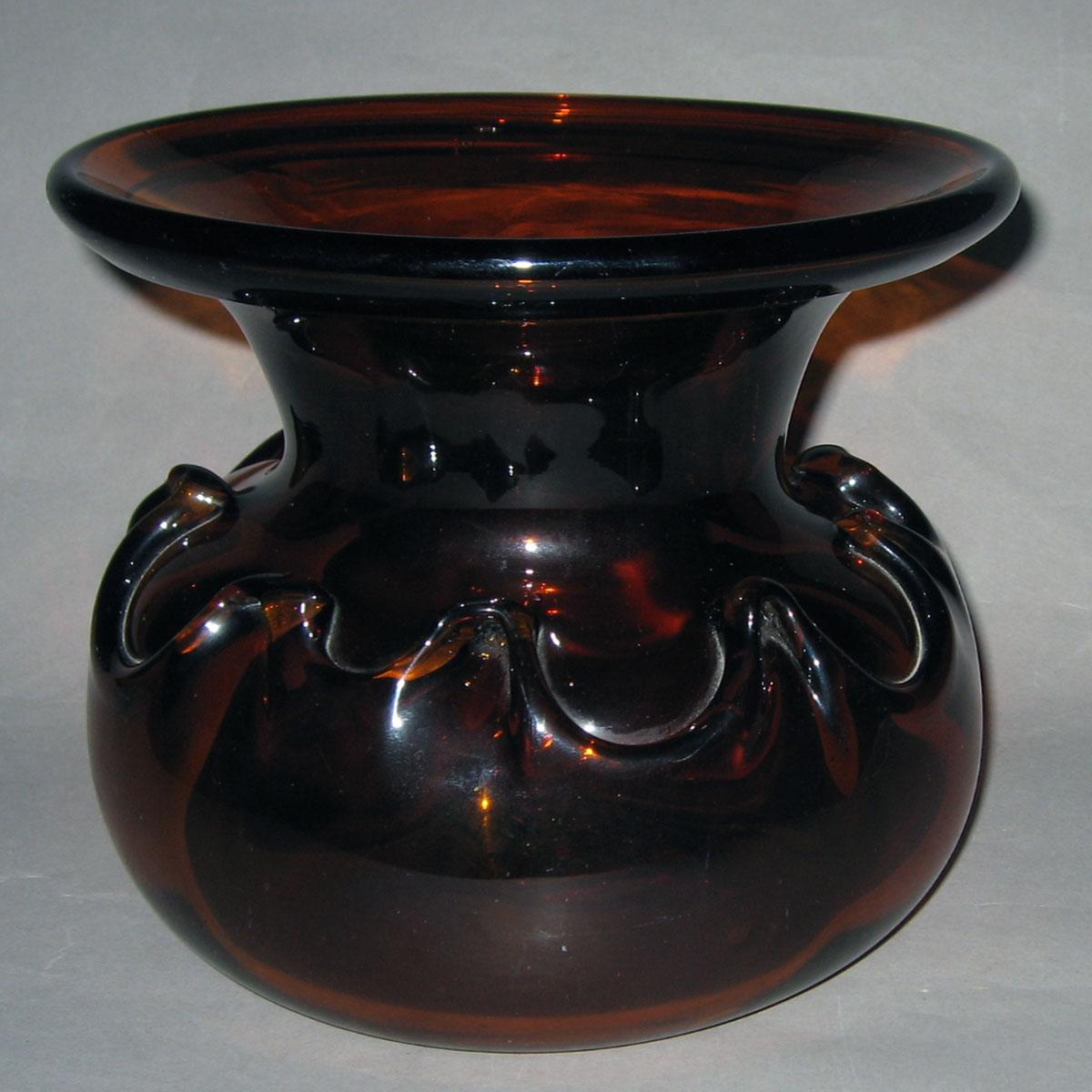 1959.3031 Amber glass spittoon