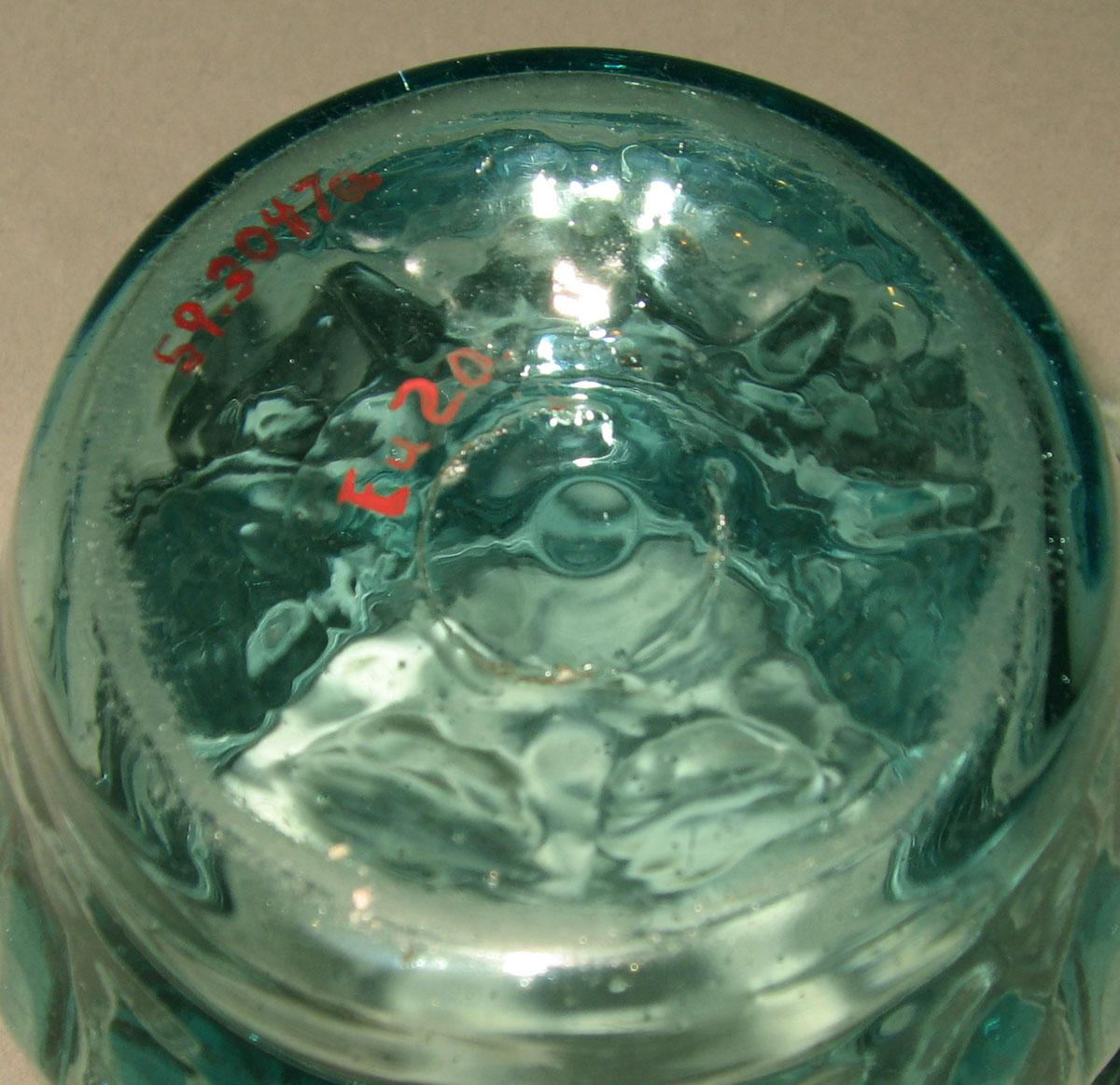 1959.3047 A Glass sugar bowl (underside)
