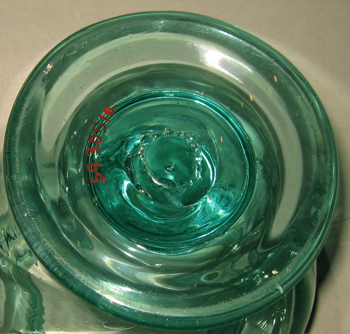 1959.3051 A Glass sugar bowl (underside)
