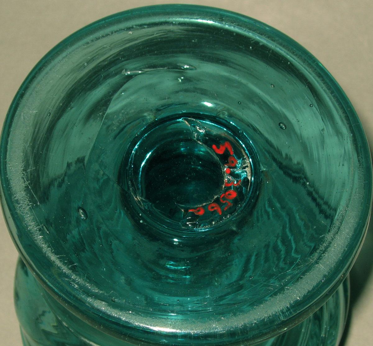 1959.3056 A Glass sugar bowl (Underside)