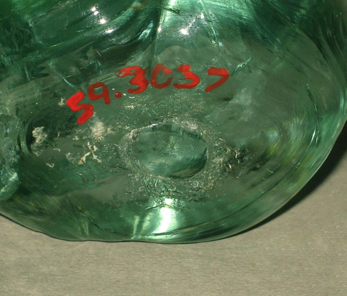 1959.3057 Blown glass whimsey (underside)
