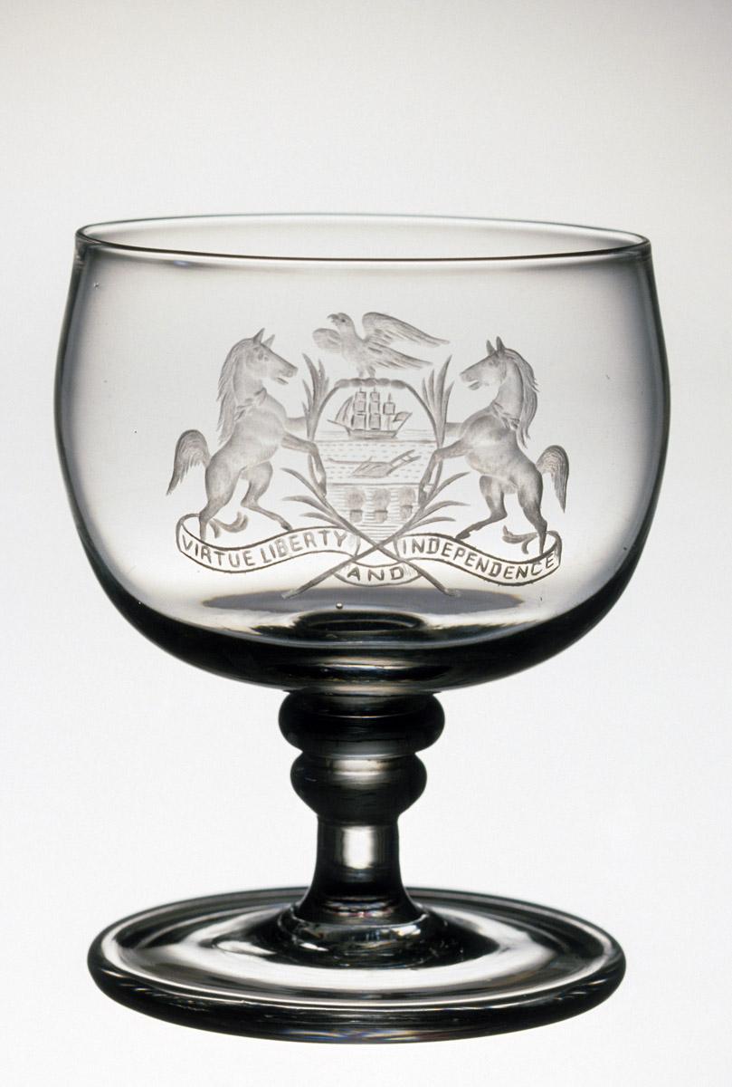 1959.3061 Colorless lead glass drinking glass